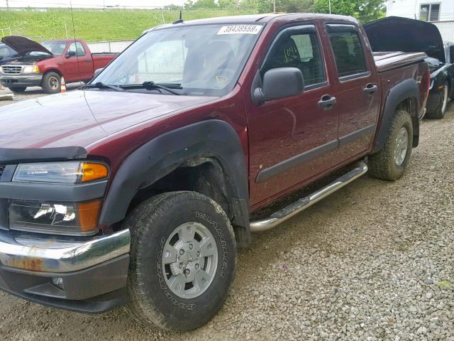 1GCDT43EX88187154 - 2008 CHEVROLET COLORADO L RED photo 9