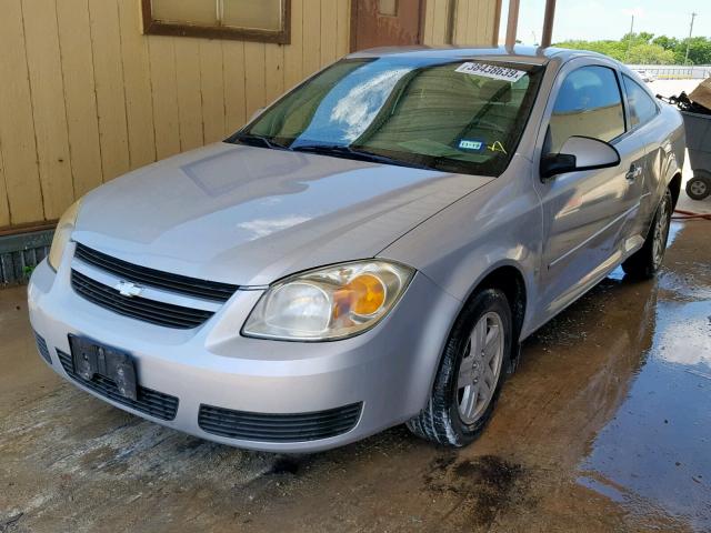 1G1AL15F567878370 - 2006 CHEVROLET COBALT LT SILVER photo 2