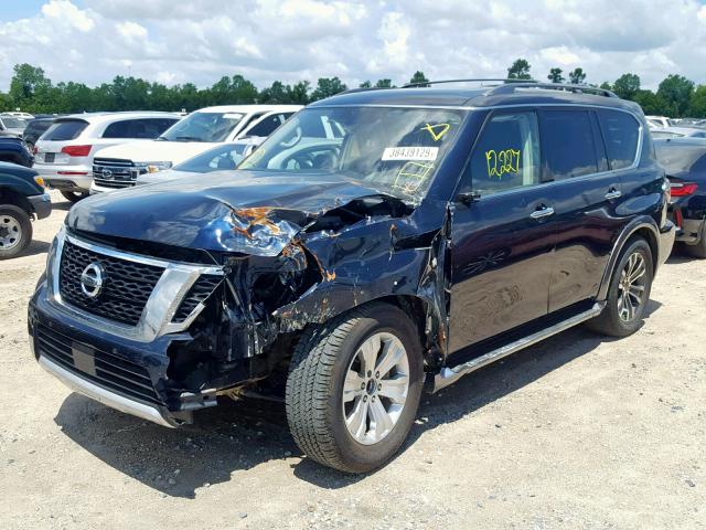 JN8AY2ND4JX003355 - 2018 NISSAN ARMADA SV BLUE photo 2