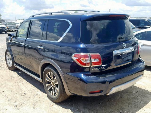 JN8AY2ND4JX003355 - 2018 NISSAN ARMADA SV BLUE photo 3