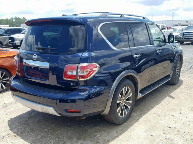 JN8AY2ND4JX003355 - 2018 NISSAN ARMADA SV BLUE photo 4