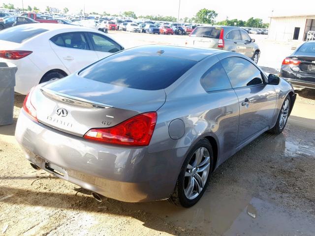 JNKCV64E09M606958 - 2009 INFINITI G37 BASE GRAY photo 4