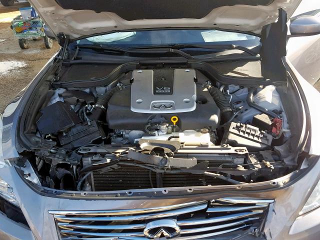 JNKCV64E09M606958 - 2009 INFINITI G37 BASE GRAY photo 7