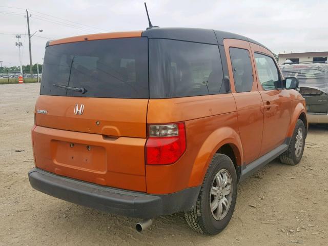 5J6YH28716L015746 - 2006 HONDA ELEMENT EX ORANGE photo 4