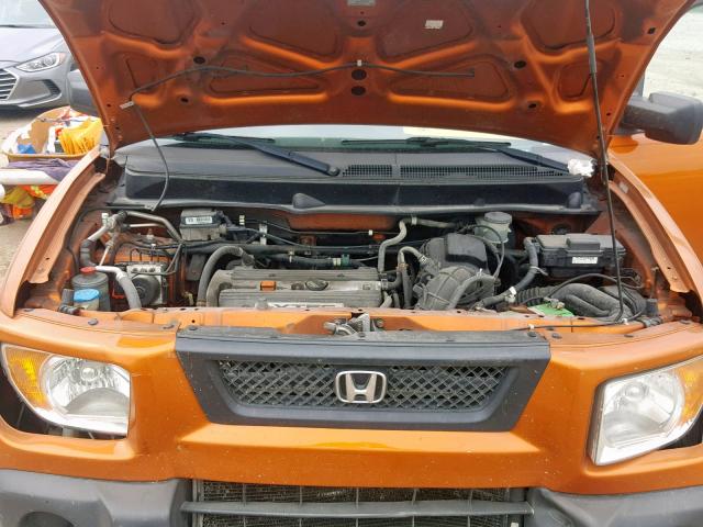 5J6YH28716L015746 - 2006 HONDA ELEMENT EX ORANGE photo 7