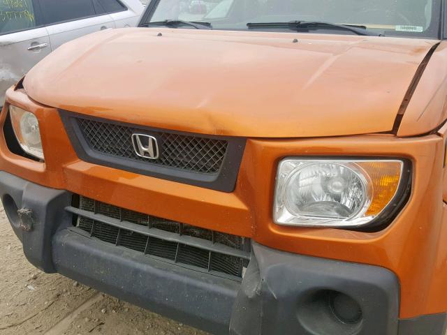 5J6YH28716L015746 - 2006 HONDA ELEMENT EX ORANGE photo 9