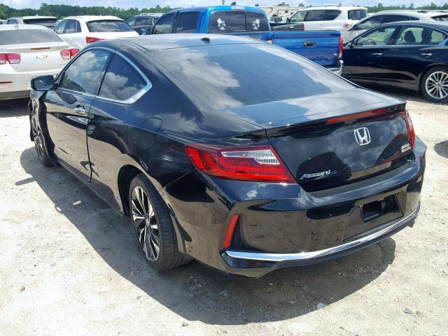 1HGCT1B84HA006419 - 2017 HONDA ACCORD EXL BLACK photo 3