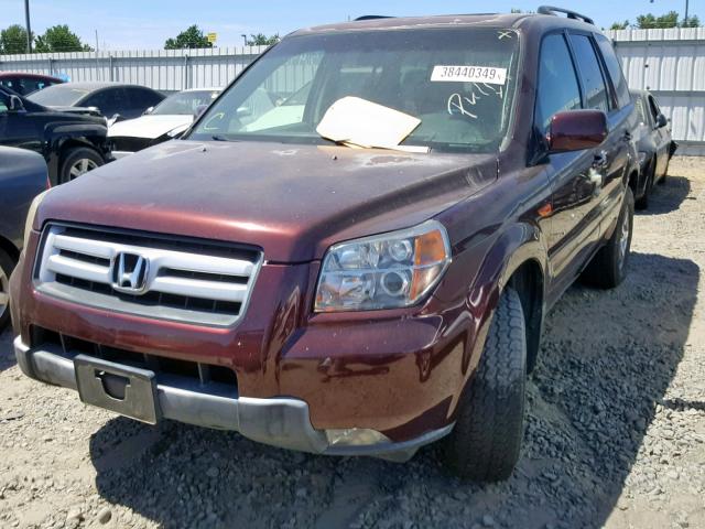 5FNYF28328B023143 - 2008 HONDA PILOT SE BLACK photo 2