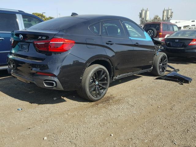 5UXKU2C35H0U28963 - 2017 BMW X6 XDRIVE3 BLACK photo 4