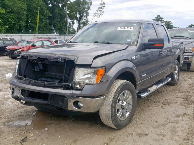 1FTFW1ET6CFD04369 - 2012 FORD F150 SUPER GRAY photo 2