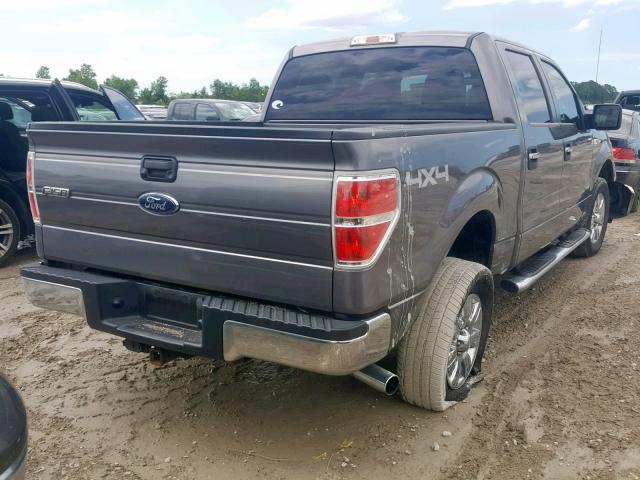 1FTFW1ET6CFD04369 - 2012 FORD F150 SUPER GRAY photo 4