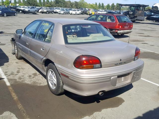 1G2NE52T4VC795530 - 1997 PONTIAC GRAND AM S GRAY photo 3