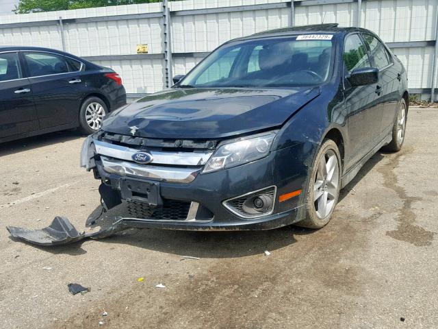 3FAHP0KC3AR317333 - 2010 FORD FUSION SPO BLACK photo 2