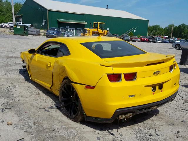 2G1FZ1EPXD9806718 - 2013 CHEVROLET CAMARO ZL1 YELLOW photo 3