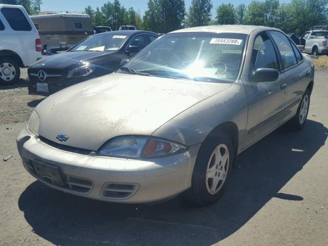 1G1JF5249Y7347743 - 2000 CHEVROLET CAVALIER L TAN photo 2