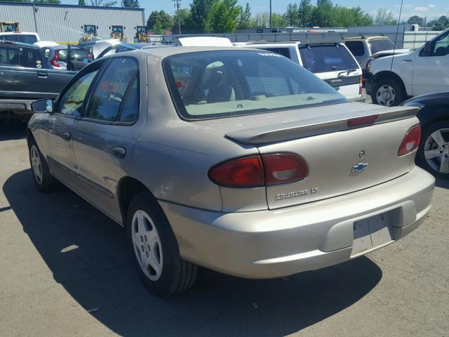 1G1JF5249Y7347743 - 2000 CHEVROLET CAVALIER L TAN photo 3