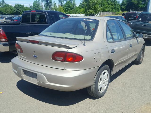 1G1JF5249Y7347743 - 2000 CHEVROLET CAVALIER L TAN photo 4