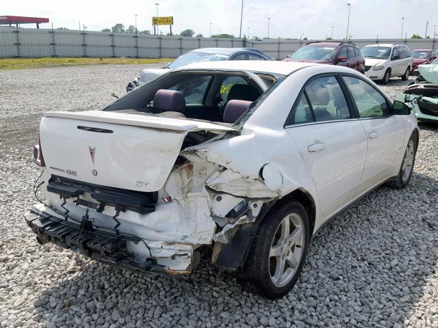 1G2ZH57N594101687 - 2009 PONTIAC G6 GT WHITE photo 4