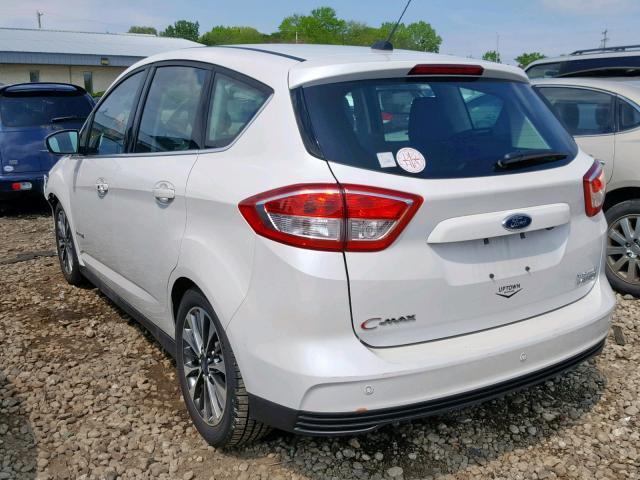 1FADP5DU6JL100259 - 2018 FORD C-MAX TITA WHITE photo 3