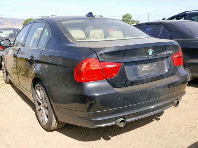 WBAPL33519A406355 - 2009 BMW 335 XI BLACK photo 3