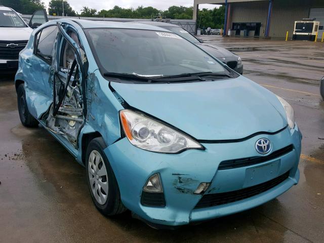 JTDKDTB38E1059353 - 2014 TOYOTA PRIUS C BLUE photo 1