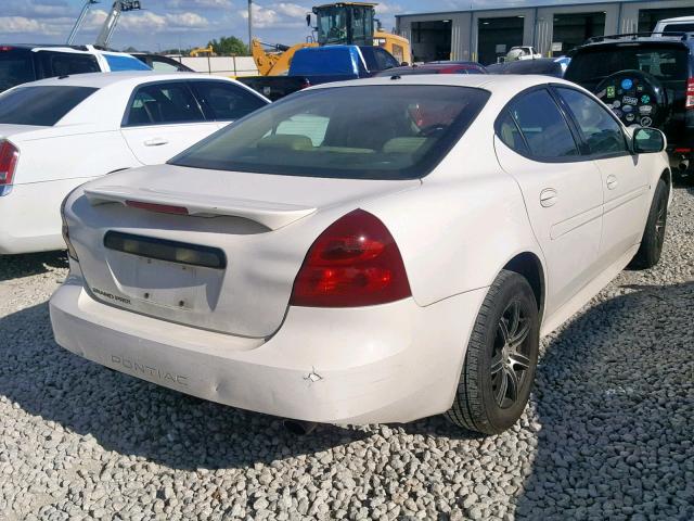 2G2WP552581101200 - 2008 PONTIAC GRAND PRIX WHITE photo 4