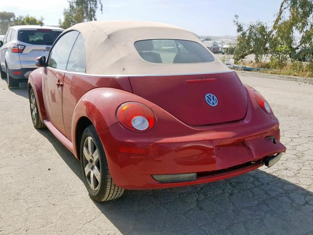 3VWRG31Y26M327057 - 2006 VOLKSWAGEN NEW BEETLE Qırmızı foto 3