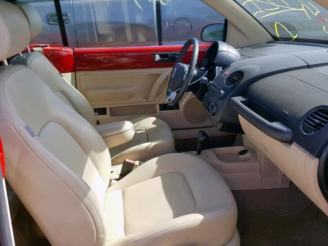 3VWRG31Y26M327057 - 2006 VOLKSWAGEN NEW BEETLE Qırmızı foto 5