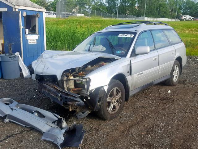 4S3BH806847625120 - 2004 SUBARU LEGACY OUT SILVER photo 2