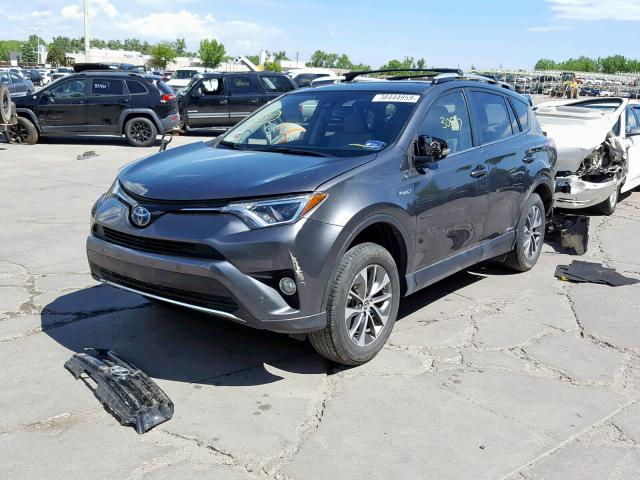 JTMRJREV7GD050264 - 2016 TOYOTA RAV4 HV XL GRAY photo 2