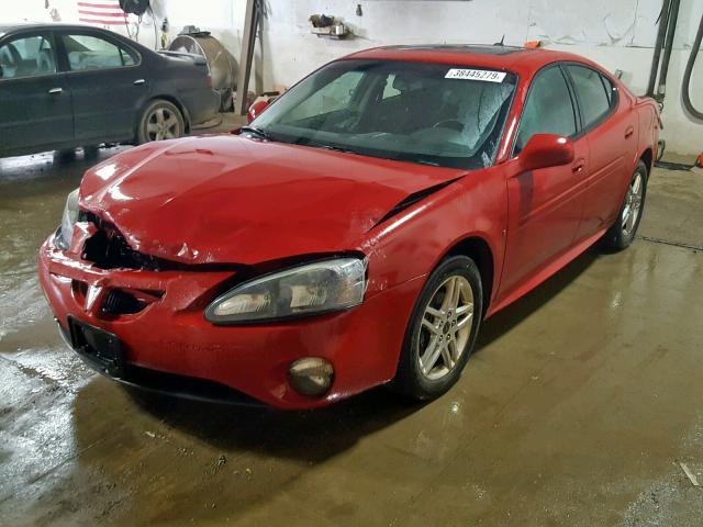 2G2WR554161256111 - 2006 PONTIAC GRAND PRIX RED photo 2
