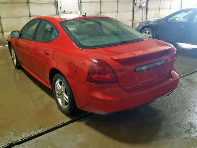 2G2WR554161256111 - 2006 PONTIAC GRAND PRIX RED photo 3