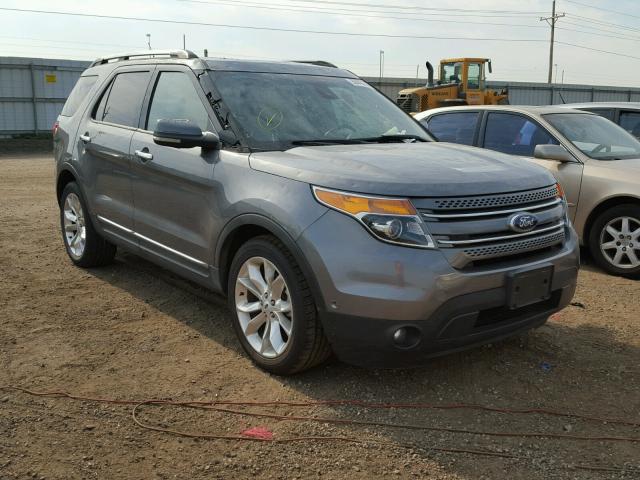 1FM5K7F8XDGA71043 - 2013 FORD EXPLORER L CHARCOAL photo 1