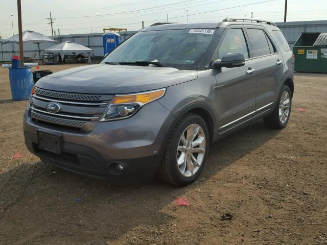 1FM5K7F8XDGA71043 - 2013 FORD EXPLORER L CHARCOAL photo 2