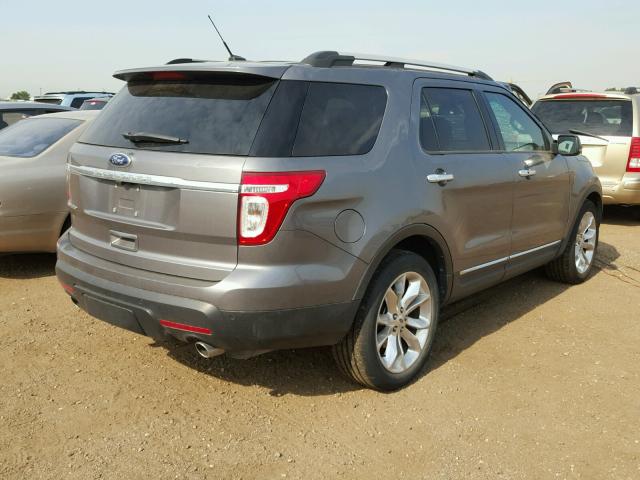 1FM5K7F8XDGA71043 - 2013 FORD EXPLORER L CHARCOAL photo 4