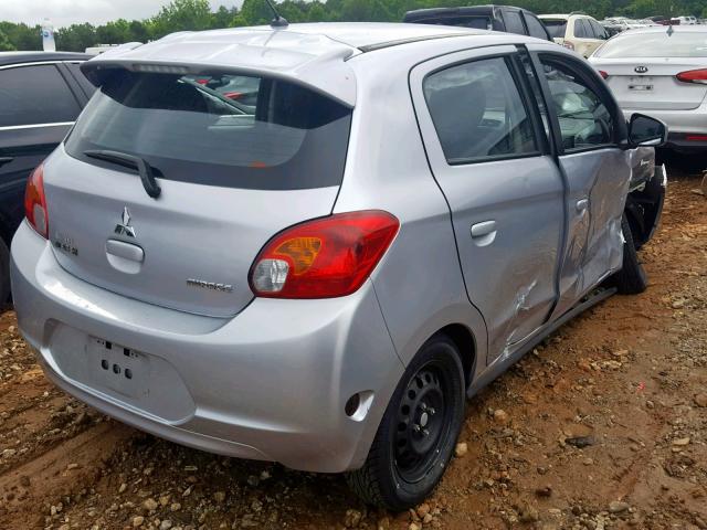 ML32A3HJ5FH001646 - 2015 MITSUBISHI MIRAGE DE SILVER photo 4