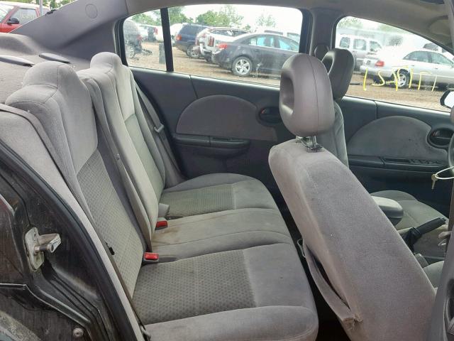 1G8AL54F85Z111206 - 2005 SATURN ION LEVEL BLACK photo 6