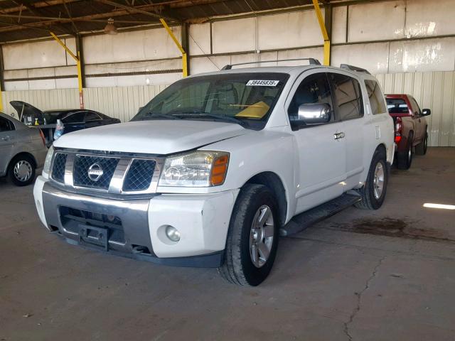 5N1AA08BX4N739100 - 2004 NISSAN ARMADA SE WHITE photo 2