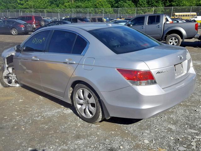 1HGCP26898A011667 - 2008 HONDA ACCORD EXL SILVER photo 3