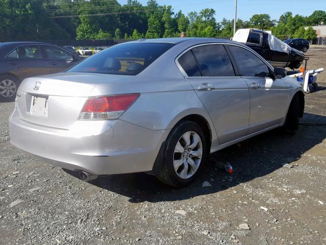 1HGCP26898A011667 - 2008 HONDA ACCORD EXL SILVER photo 4