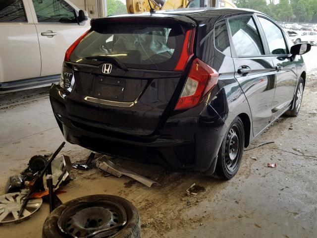 3HGGK5H50FM764430 - 2015 HONDA FIT LX BLACK photo 4