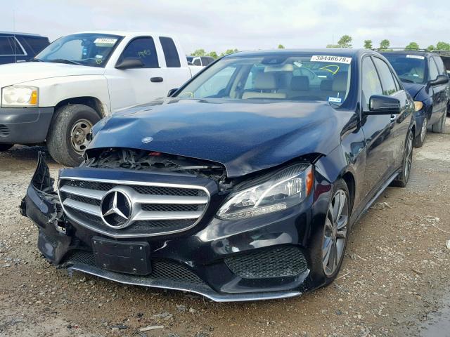 WDDHF5KBXEA984827 - 2014 MERCEDES-BENZ E 350 BLACK photo 2