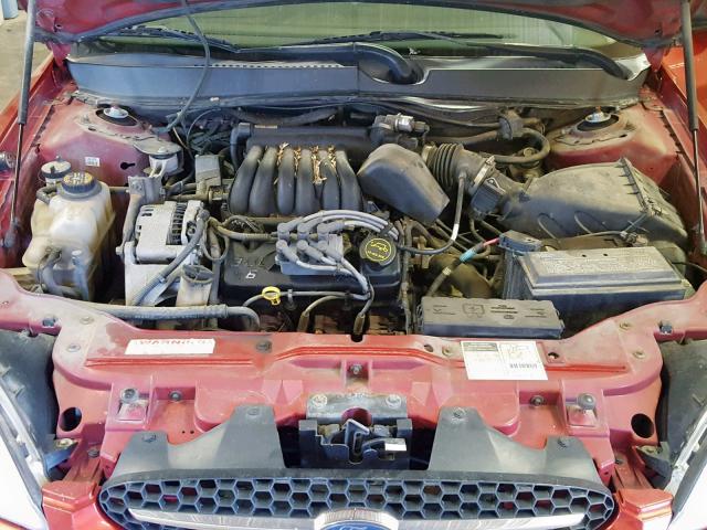 1FAFP55U61A101527 - 2001 FORD TAURUS SES RED photo 7