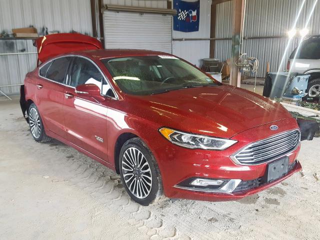 3FA6P0SU5HR299069 - 2017 FORD FUSION TIT RED photo 1