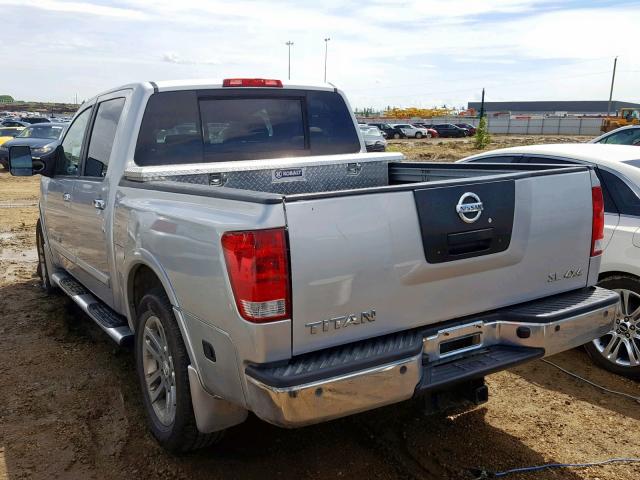 1N6AA0EC4BN307954 - 2011 NISSAN TITAN S SILVER photo 3