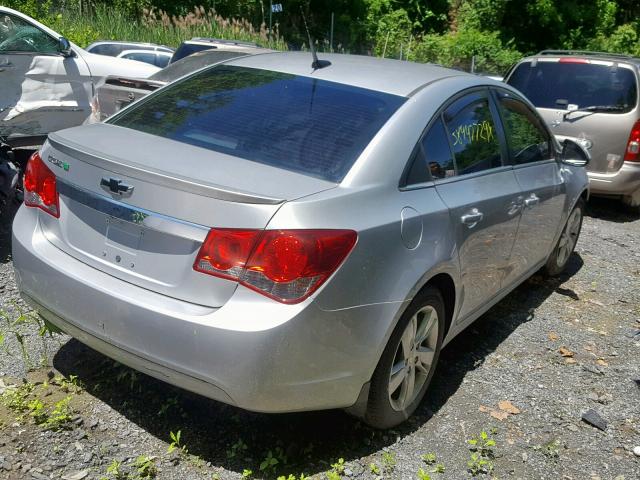 1G1P75SZ0E7127356 - 2014 CHEVROLET CRUZE SILVER photo 4