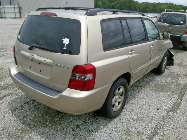 JTEGD21A840079652 - 2004 TOYOTA HIGHLANDER SILVER photo 4