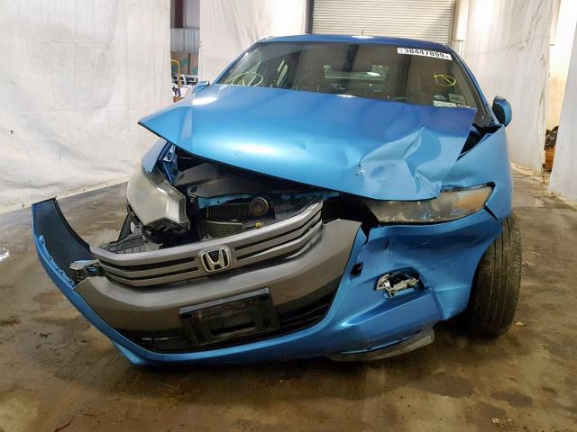 JHMZE2H74AS014686 - 2010 HONDA INSIGHT EX BLUE photo 9