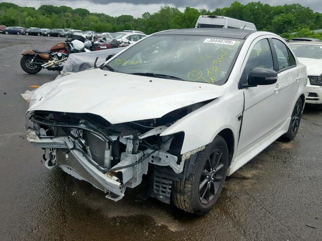 JA32U2FU0HU011764 - 2017 MITSUBISHI LANCER ES WHITE photo 2