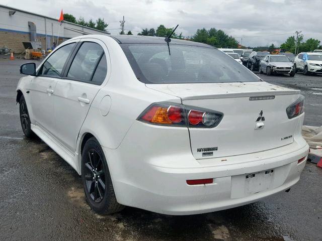 JA32U2FU0HU011764 - 2017 MITSUBISHI LANCER ES WHITE photo 3